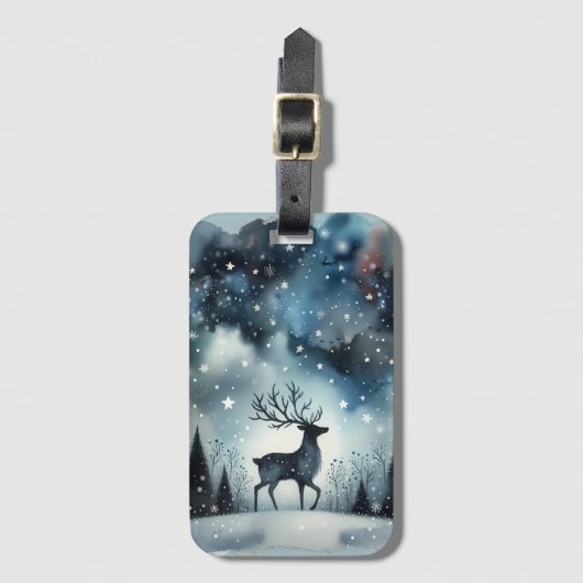 Sterrennacht Hert Bagagelabel (Voorkant (verticaal))