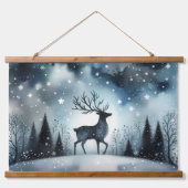 Sterrennacht Hert Hangend Wandkleed (Voorkant)