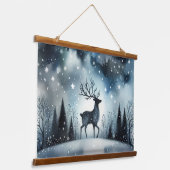 Sterrennacht Hert Hangend Wandkleed (Gebogen)