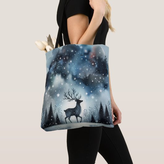 Sterrennacht Hert Tote Bag (Dichtbij)