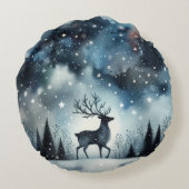 Sterrennacht Herten Rond Kussen (Achterkant)