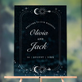 Sterrennacht Huwelijk Hemelse Uitnodiging, Galaxy Acryl Bord (Neutraal)