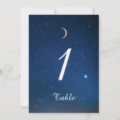 Sterrennacht Huwelijk Tafelnummer (Achterkant)