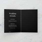 Sterrennacht huwelijksuitnodiging, hemelse bruilof (Binnen)