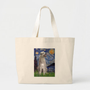 Sterrennacht - Ierse Wolfshond Grote Tote Bag