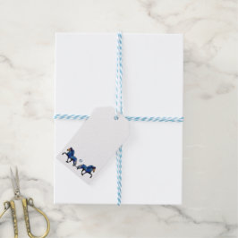 Sterrennacht IJslands paard Cadeaulabel