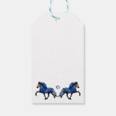 Sterrennacht IJslands paard Cadeaulabel (Achterkant)