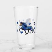 Sterrennacht IJslands paard Glas (Achterkant)