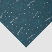 Sterrennacht in Blue Christmas Stars Tissuepapier (Detail)