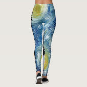 Sterrennacht in de Leggings van Parijs (Achterkant)