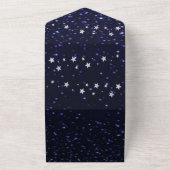 Sterrennacht in één bruiloft all in one uitnodiging (Buitenkant)