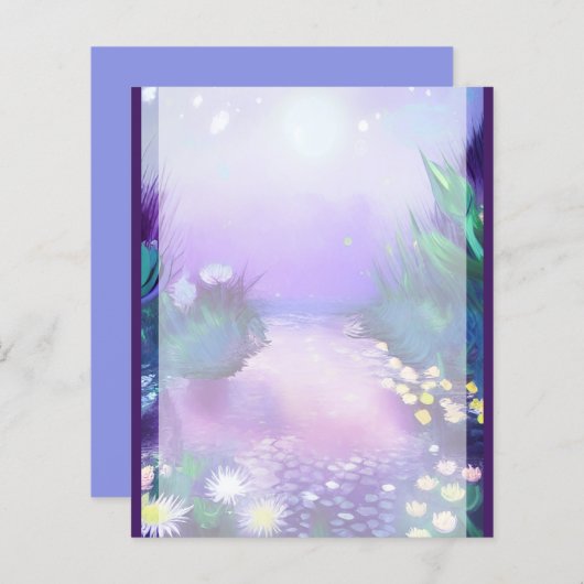 Sterrennacht in een vijver (Voorkant / Achterkant)