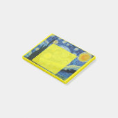 Sterrennacht in Gele Post-it Post-it® Notes (Schuin)