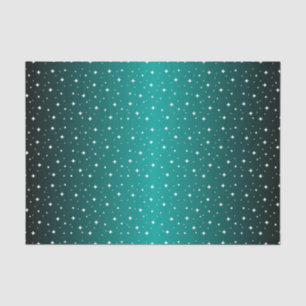 Sterrennacht in het Blauwgroen Shiny Tissuepapier