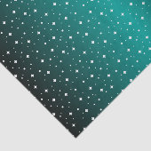 Sterrennacht in het Blauwgroen Shiny Tissuepapier (Detail)