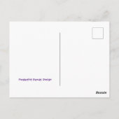 Sterrennacht in het Paars, fijn kunstspleet Briefkaart (Achterkant)