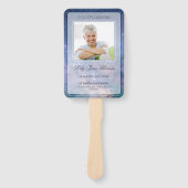 Sterrennacht in liefdevolle geheugen begrafenispro handwaaier (Voorkant)