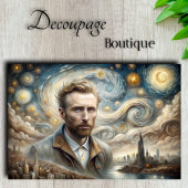 Sterrennacht in New York decoupage Tissuepapier