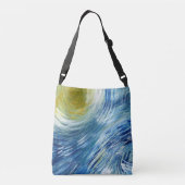 Sterrennacht in Parijs Crossbody Tas (Achterkant)