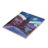 Sterrennacht in Praag met Carlsbridge Tegeltje (Zijkant)