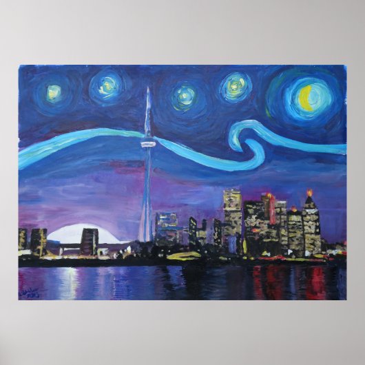 Sterrennacht in Toronto Poster (Voorkant)
