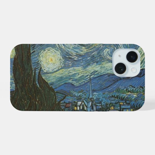 Sterrennacht iPhone 15 Case (Achterkant horizontaal)