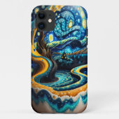 Sterrennacht iPhone case (Achterkant)