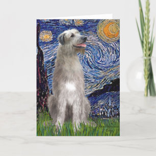 Sterrennacht - Irish Wolfhound Kaart