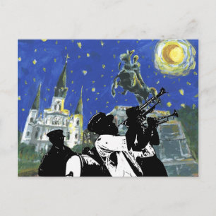 Sterrennacht Jackson Square Briefkaart