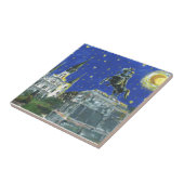 Sterrennacht Jackson Square Tegeltje (Zijkant)