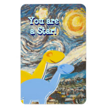 Sterrennacht Je bent een Star Cute Dinos Magnet