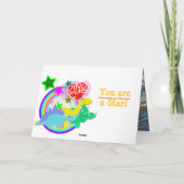 Sterrennacht Je bent een Star Dinosaurs Kaart (Achterkant)