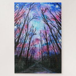 Sterrennacht Jigzaag Puzzle Painting Legpuzzel