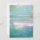 Sterrennacht Joy to World 3 Foto Green Feestdagenkaart (Achterkant)