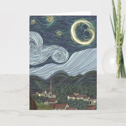 Sterrennacht Kaart (Voorkant)