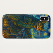 Sterrennacht Kaiju Catzilla Cat iPhone iPad Case (Achterkant (horizontaal))