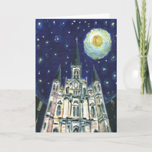 Sterrennacht kathedraal kaart (Voorkant)