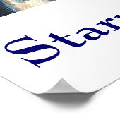 Sterrennacht kathedraal poster (Hoek)