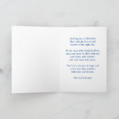 Sterrennacht kerst Kaart met aangepaste tekst (Binnen)