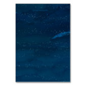 Sterrennacht kerstbuffet-voedseletiketten kaart (Achterkant)