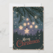  Sterrennacht Kerstgroeten Feestdagenkaart (Voorkant)