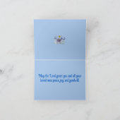 Sterrennacht kerstKaart Bedankkaart (Binnen)