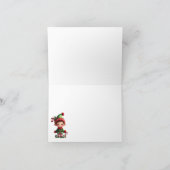 Sterrennacht Kerstmis Bedankkaart (Binnen)