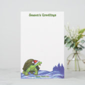 Sterrennacht Kerstmis Briefpapier (Staand voorkant)