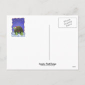 Sterrennacht Kerstmis Feestdagenkaart (Achterkant)