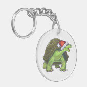 Sterrennacht Kerstmis Sleutelhanger (Voorkant Links)