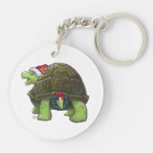 Sterrennacht Kerstmis Sleutelhanger (Achterkant)