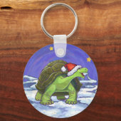 Sterrennacht Kerstmis Sleutelhanger (Voorkant)