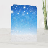 Sterrennacht Kerstnacht Kaart (Achterkant)