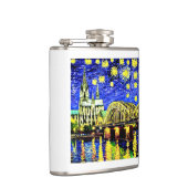 Sterrennacht Keulen Duitsland Kathedraal Heupfles (Rechts)